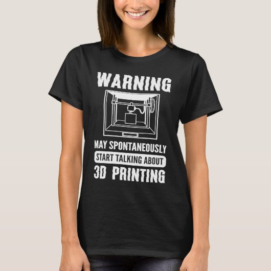 3D-printer 3D-printer T-shirt (Voorkant)