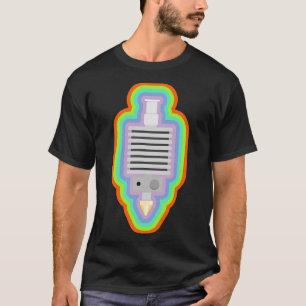 3D Printer Hotend met kleurrijke rand T-shirt