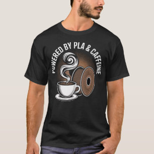 3D Printer Nerd Koffiezetapparatuur Filament Afdru T-shirt