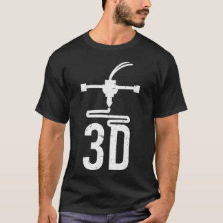 3D Printer Nozzle Design Cool 3D Printing Geek T-shirt