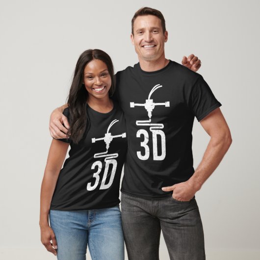 3D Printer Nozzle Design Cool 3D Printing Geek T-shirt (Unisex)