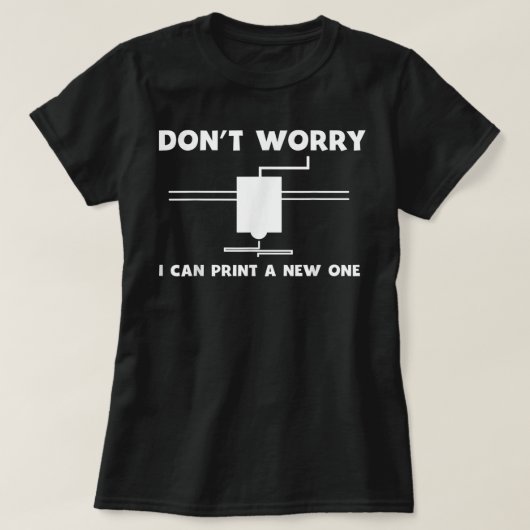 3D-printercode   3D-printercadeauidee voor geeks T-shirt (Design voorkant)