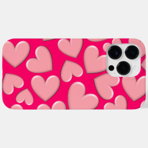 3D Puffy Hearts Case-Mate iPhone 14 Pro Max Hoesje
