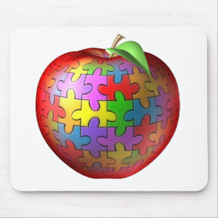 3D Puzzle Apple Muismat