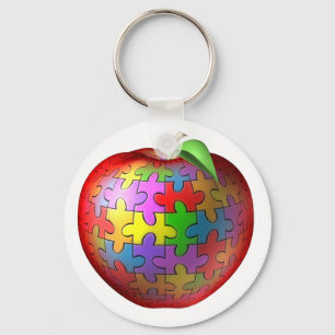 3D Puzzle Apple Sleutelhanger