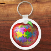 3D Puzzle Apple Sleutelhanger (Voorkant)