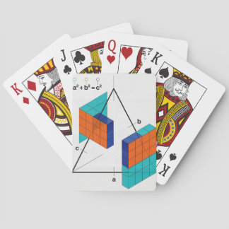 3D Pythagorean Theorem Math Playing Cards Pokerkaarten