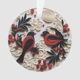3D Quilled Papier Art Vogels Ornament