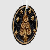 3d Quilling Effect Boom en Sterren Ornament (voorkant)