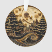 3D Quilling Effect Forest Ornament (voorkant)