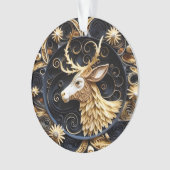 3D Quilling Effect Rendier Ornament (voorkant)