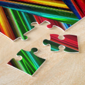3D Rainbow Diamonds | Colorful Perspective Legpuzzel (Zijkant)