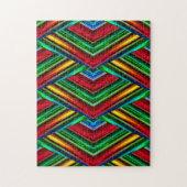 3D Rainbow Diamonds | Colorful Perspective Legpuzzel (Verticaal)