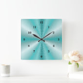 3D Rainbow-kunst Vierkante Klok (Huis)