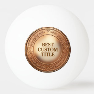 3D Realistische Bronzen Medaille Aangepaste Bewerk Pingpongballen