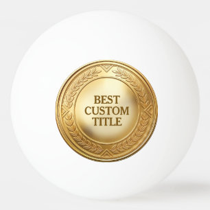 3D realistische gouden medaille aangepaste bewerkb Pingpongballen