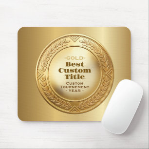 3D Realistische Gouden Medaille Aanpasbare Ondersc Muismat