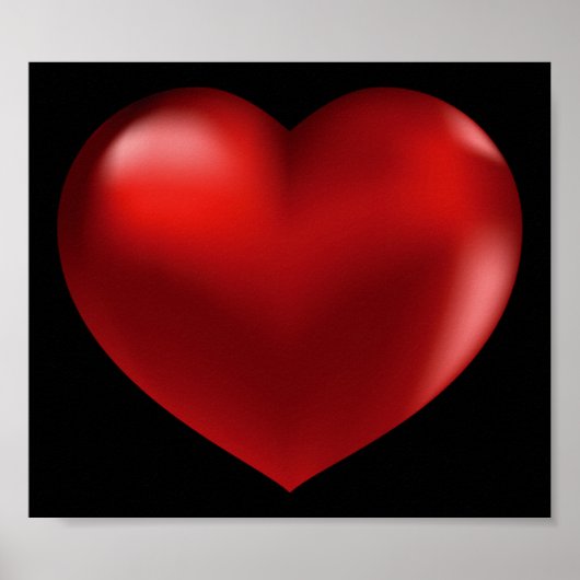 3D Red Heart Poster (Voorkant)
