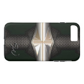 3D reflecterend raster 2 Case-Mate iPhone Case (Achterkant (Horizontaal))