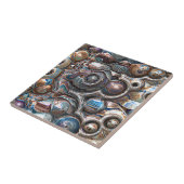 3D Reflecties van koper Tegeltje (Zijkant)