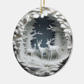 3D Reindeer Christmas Ornament (Links)
