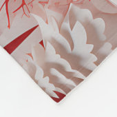 3D Reinders en mensen in Village Baby Fleece Deken (Hoek)