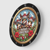 3D rendier kerstversiering Grote Klok (Hoek)