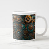 3D Retro Retro Regarder Sprockets Jumbo Coffee MUG (Droite)