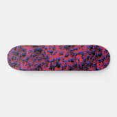3D Retro Squiggle Skateboard (Horizontaal)