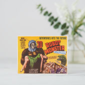 3D ROBOT MONSTER BRIEFKAART (Staand voorkant)