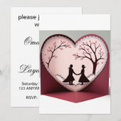 3D Romant Kaart (Voorkant / Achterkant)