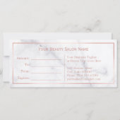 3D Roos Gold Lips Beauty Salon Cadeaubon (Achterkant)