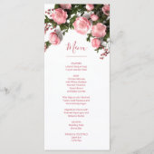 3D Roses Greenery Wildflowers Menu (Voorkant)
