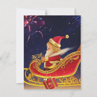 3D Santa Claus Christmas Greeting Card – Festive H Notitiekaartje