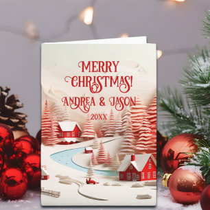 3D Scandinavisch winterlandschap Kaart