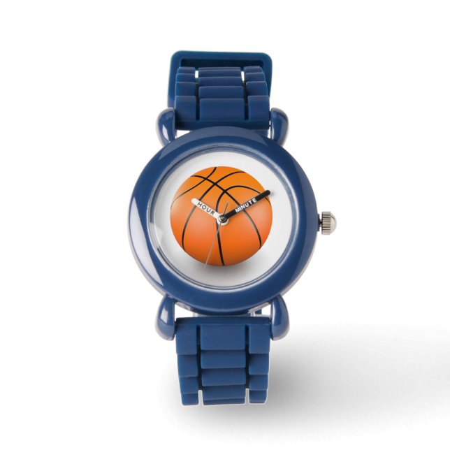 3D schattig basketbal Horloge (Voorkant)