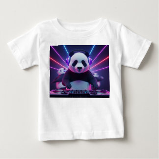 3D Schattige Panda-DJ in Neon Nachtclub