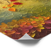 3D-schilderij herfstboomposter Poster (Hoek)