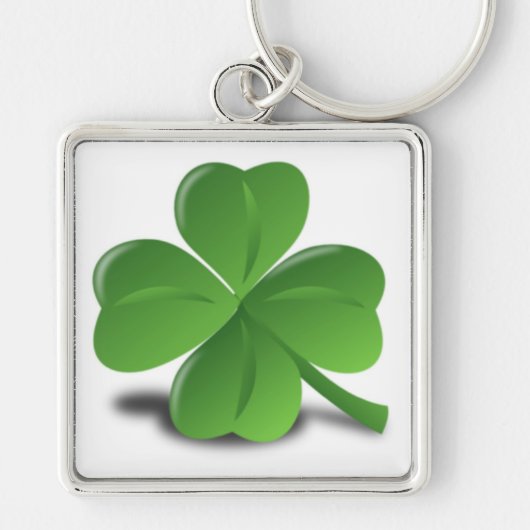 3D Shamrock/Clover Sleutelhanger (Voorkant)