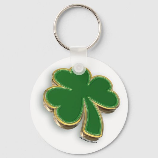 3D Shamrock Sleutelhanger (Voorkant)