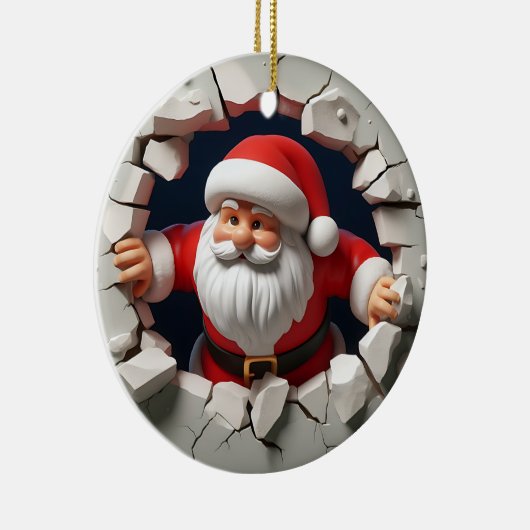 3d Sinterklaas Keramisch Ornament (Rechts)
