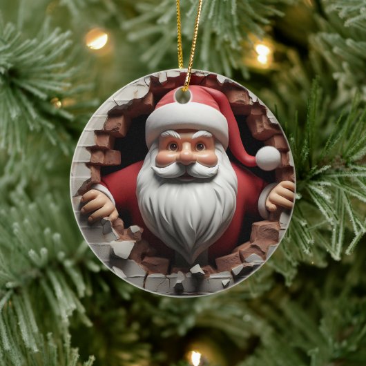 3d Sinterklaas Keramisch Ornament (Boom)