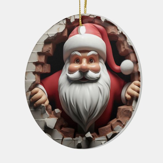 3d Sinterklaas Keramisch Ornament (Links)