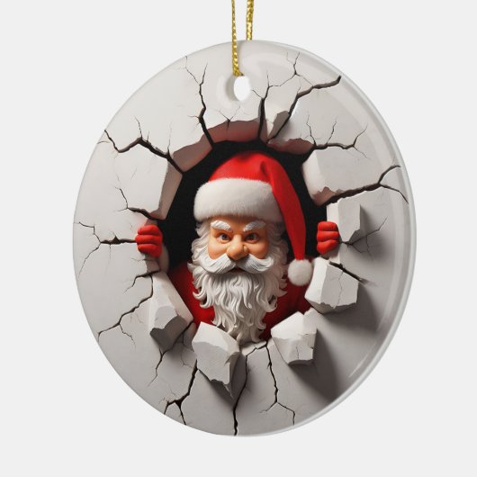 3d Sinterklaas Keramisch Ornament (Links)