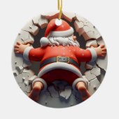 3d Sinterklaas Keramisch Ornament (Voorkant)