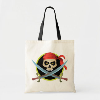 3D Skull en Crossbones Tote Bag