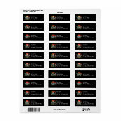 3D Skull Piraat Label (Full Sheet)