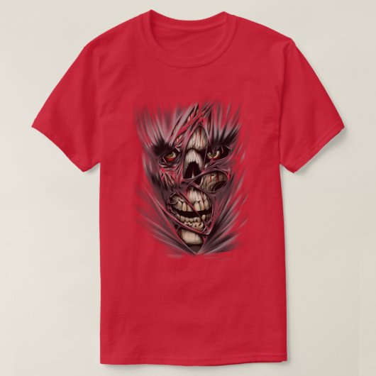 3D Skull T-shirt (Design voorkant)