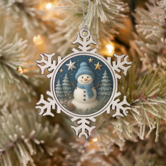 3d Snowman Christmas Gift Ornament (Boom)