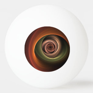 3D-spiraal Abstracte warme kleuren moderne fractal Pingpongballen